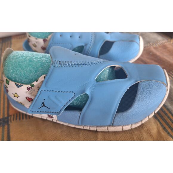 Nike kids Jordan Flare DM8973-417 University blue/white- youth size 2 - Picture 2 of 9